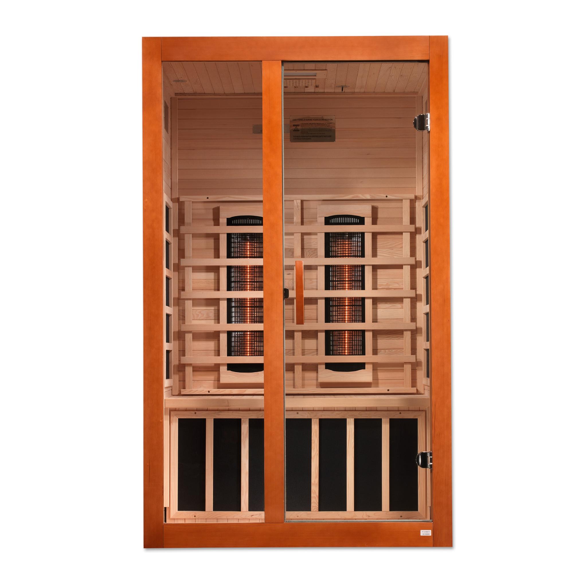 Dynamic Santiago 2-Person Full Spectrum Near Zero EMF Infrared Sauna