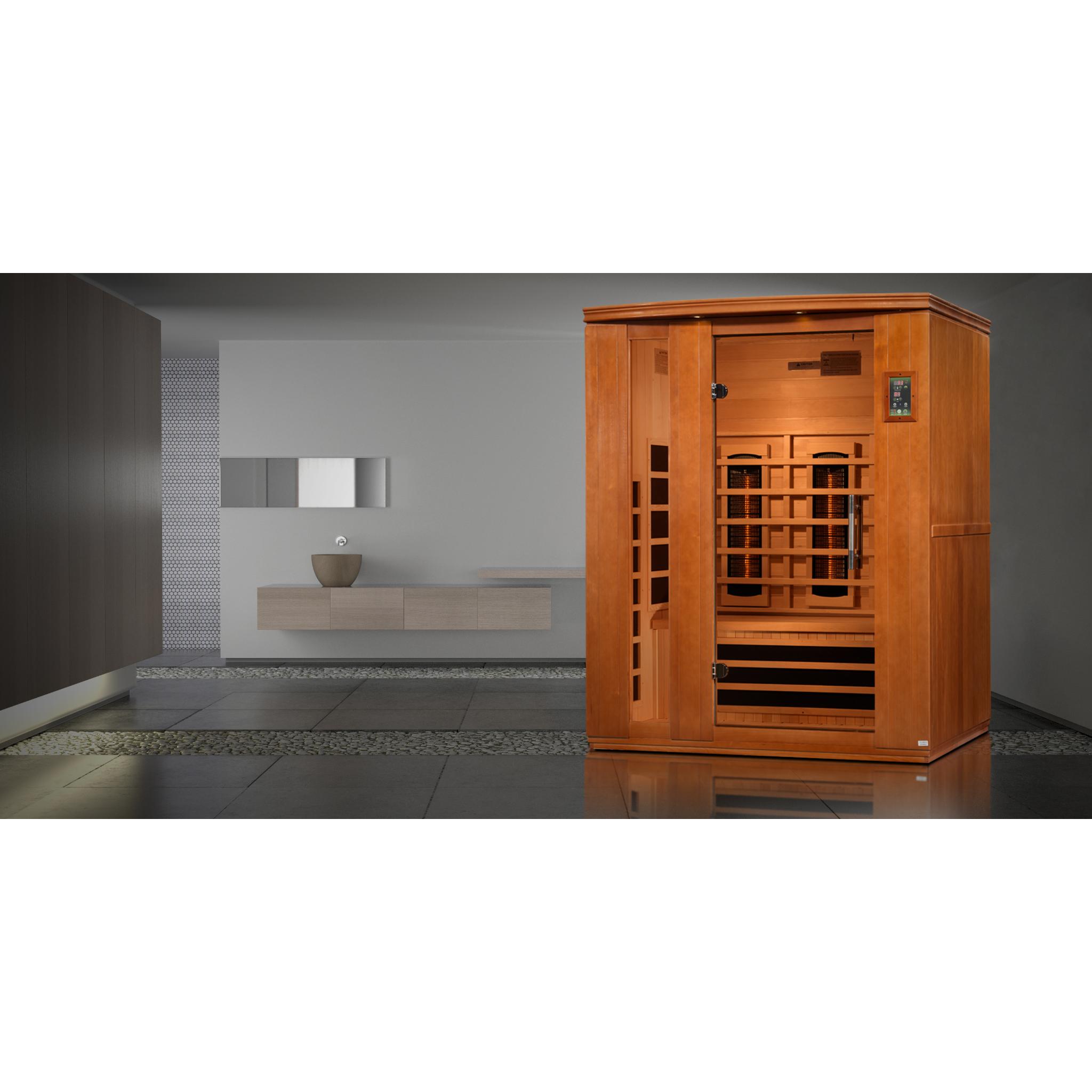 Dynamic Lugano 3-Person Full Spectrum Near Zero EMF FAR Infrared Sauna