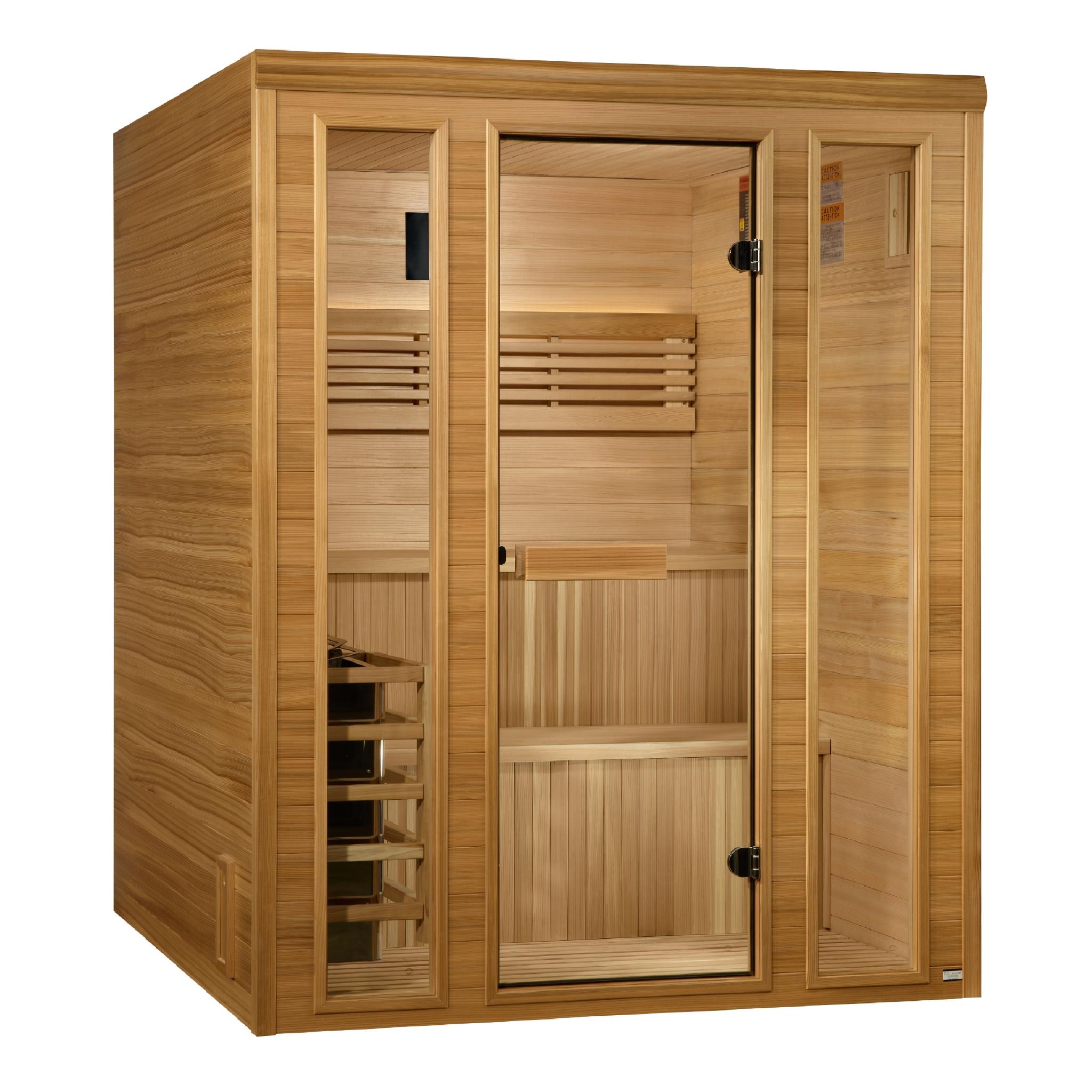 Golden Designs 2025 Engelberg Edition 6 Person Traditional Steam Sauna