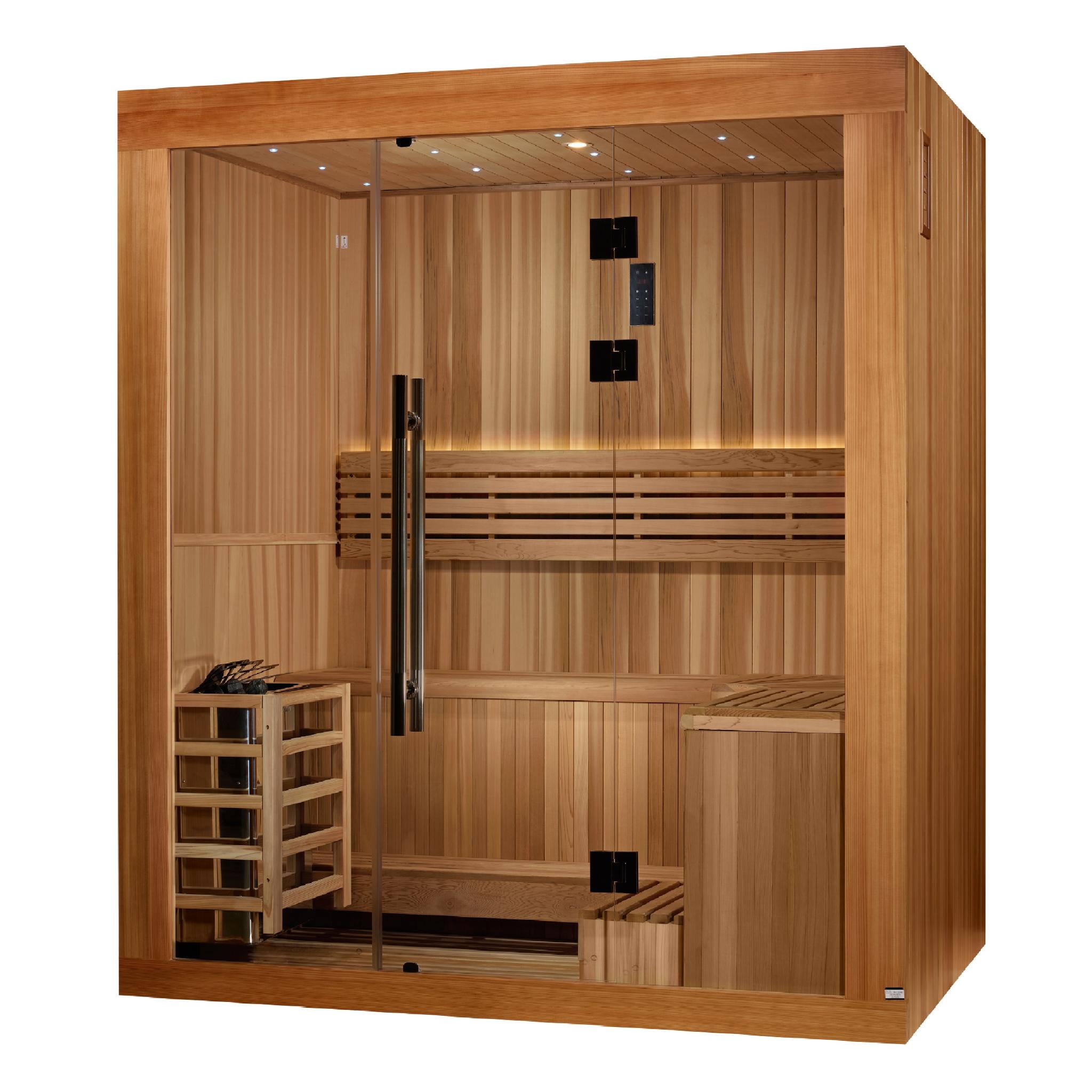 Golden Designs Copenhagen Edition 3 Person Traditional Sauna