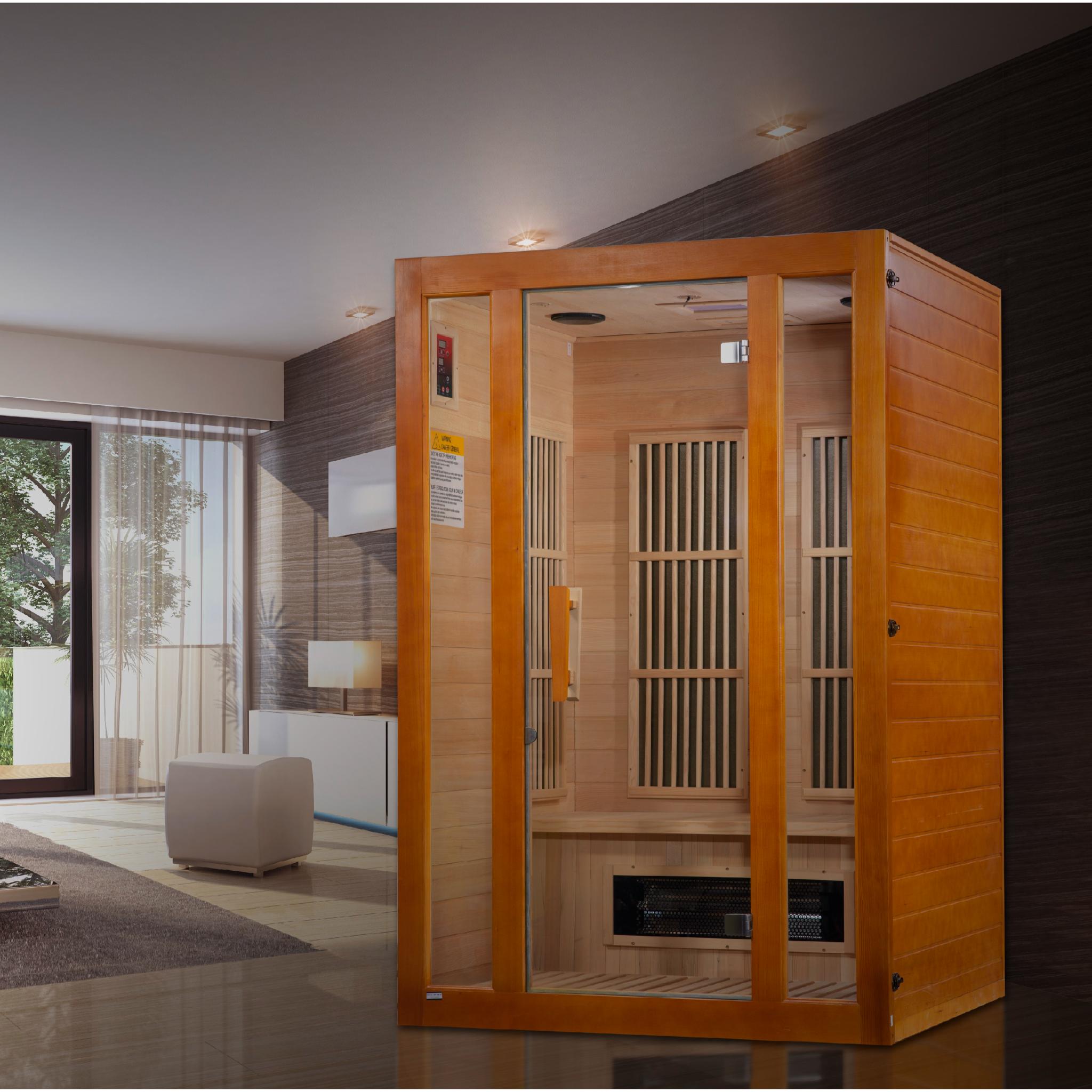 Maxxus Aspen Dual Tech 2-Person Low EMF FAR Infrared Sauna