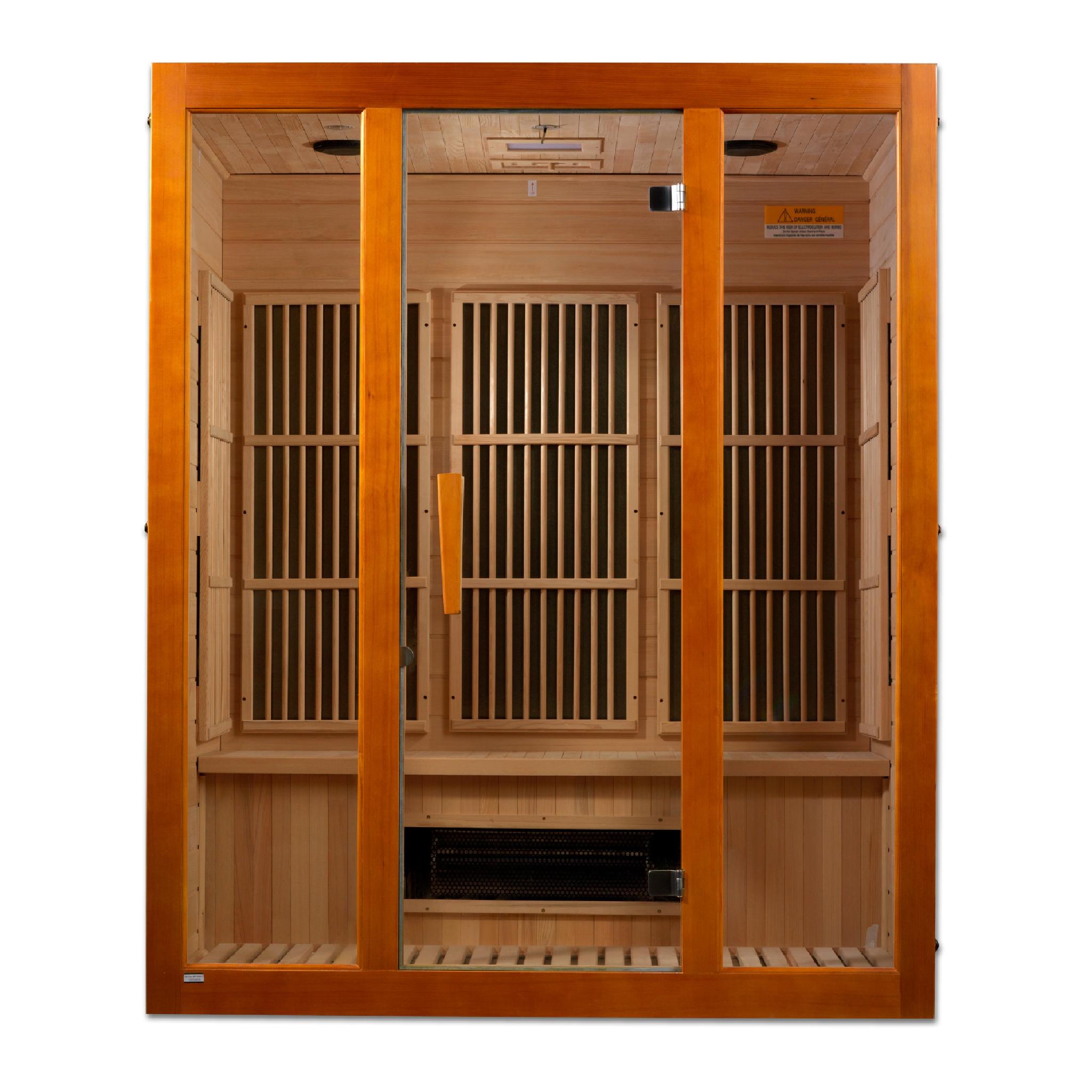 Maxxus Alpine Dual Tech 3-Person Low EMF FAR Infrared Sauna