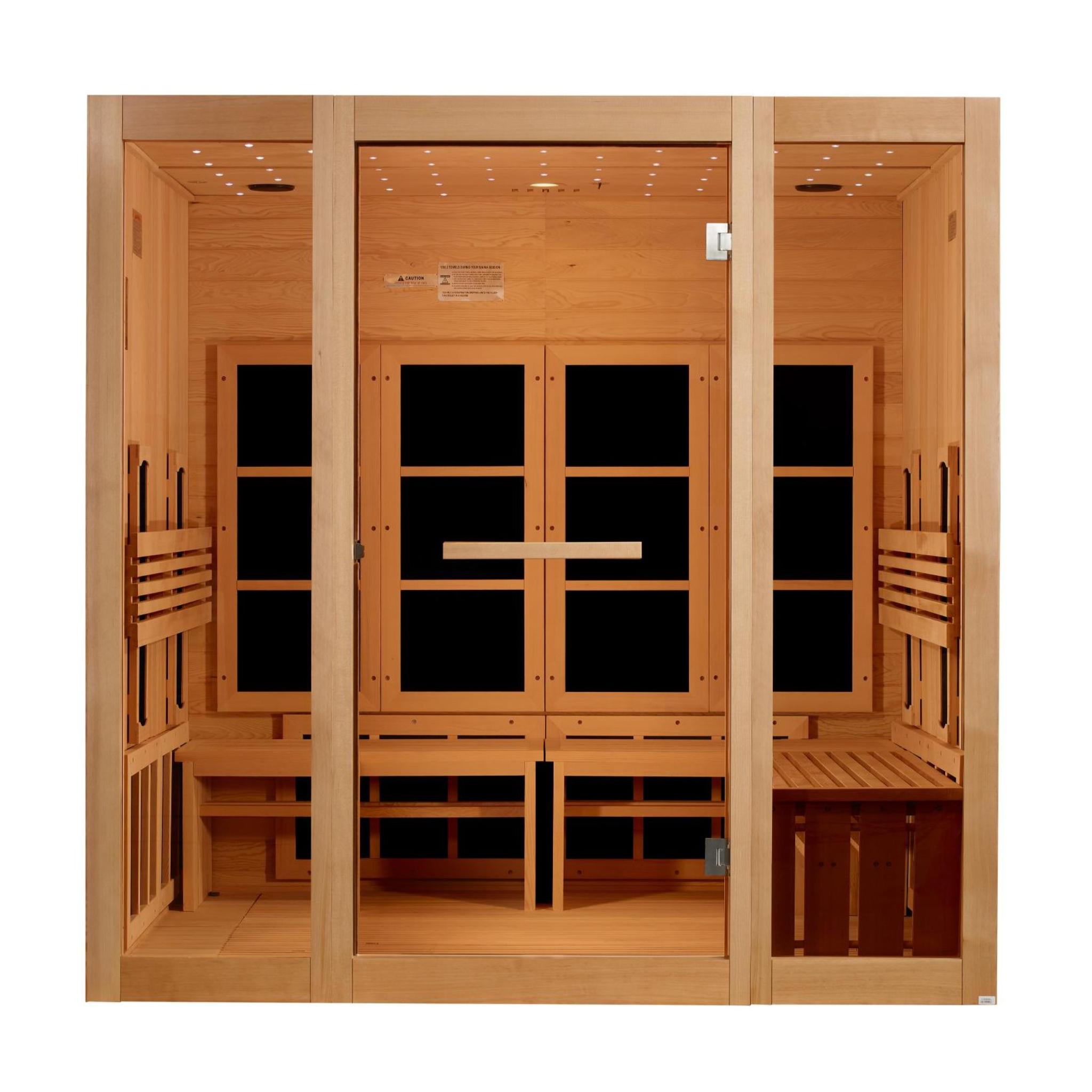 Golden Designs | 8-person | Infrared Sauna | Full Spectrum Near Zero EMF FAR | New 2026 Model