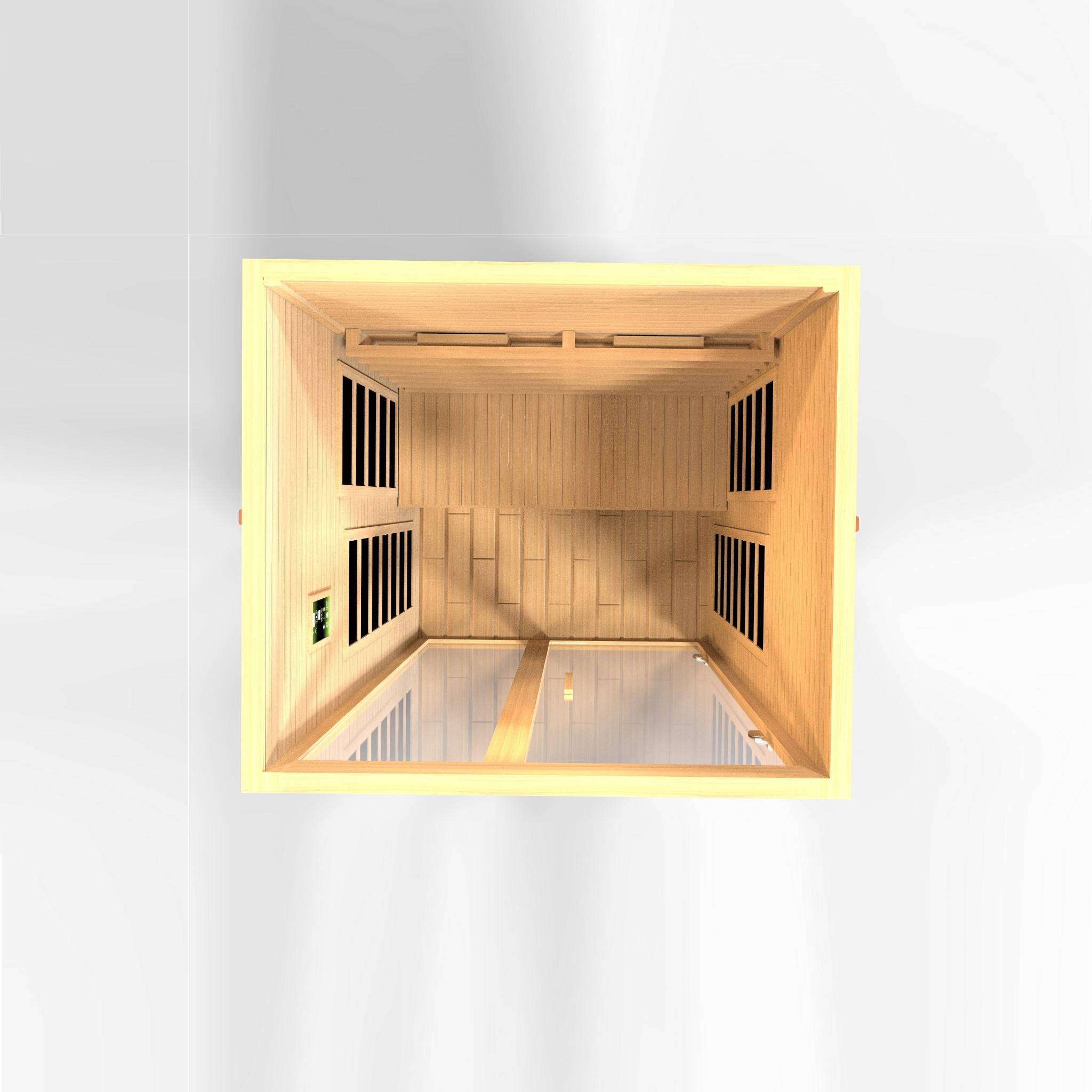Dynamic Santiago 2-Person Full Spectrum Near Zero EMF Infrared Sauna