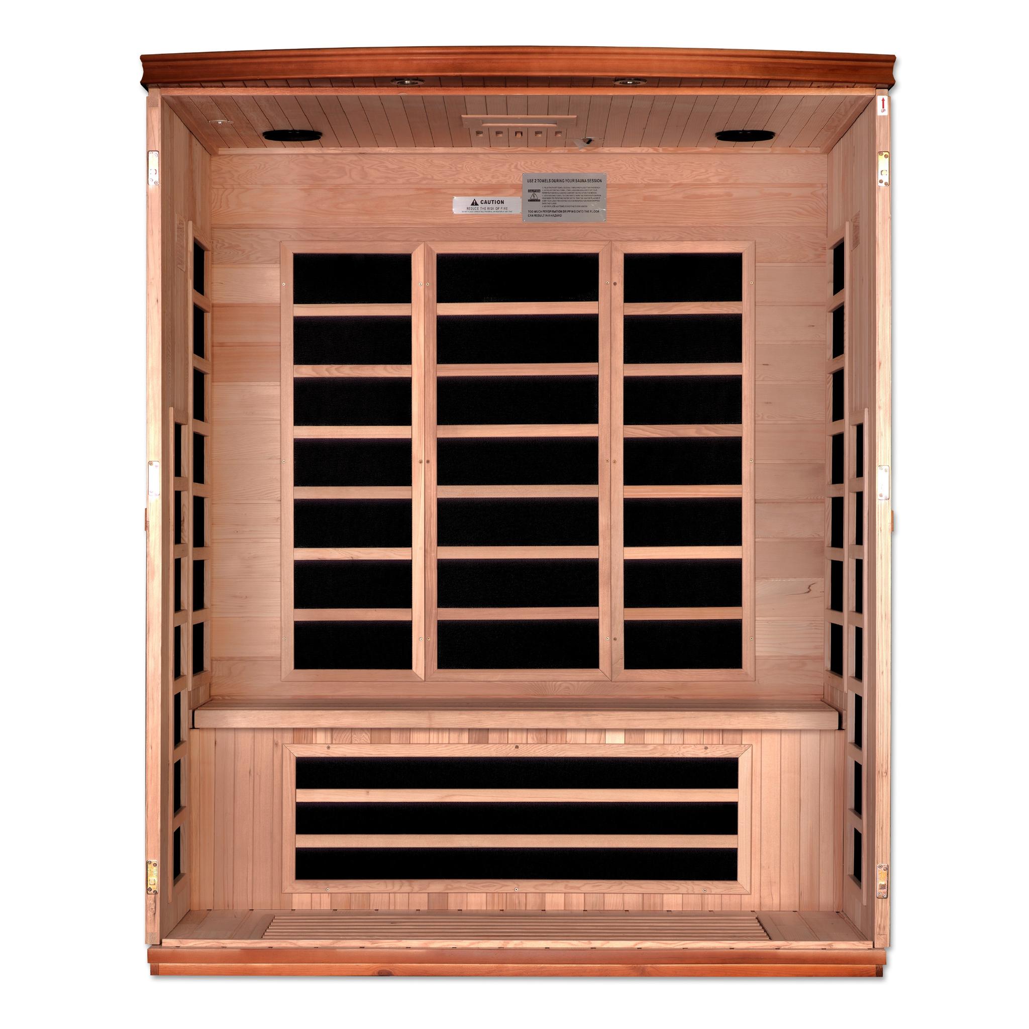 Dynamic Lugano Elite 3-person Ultra Low EMF FAR Infrared Sauna