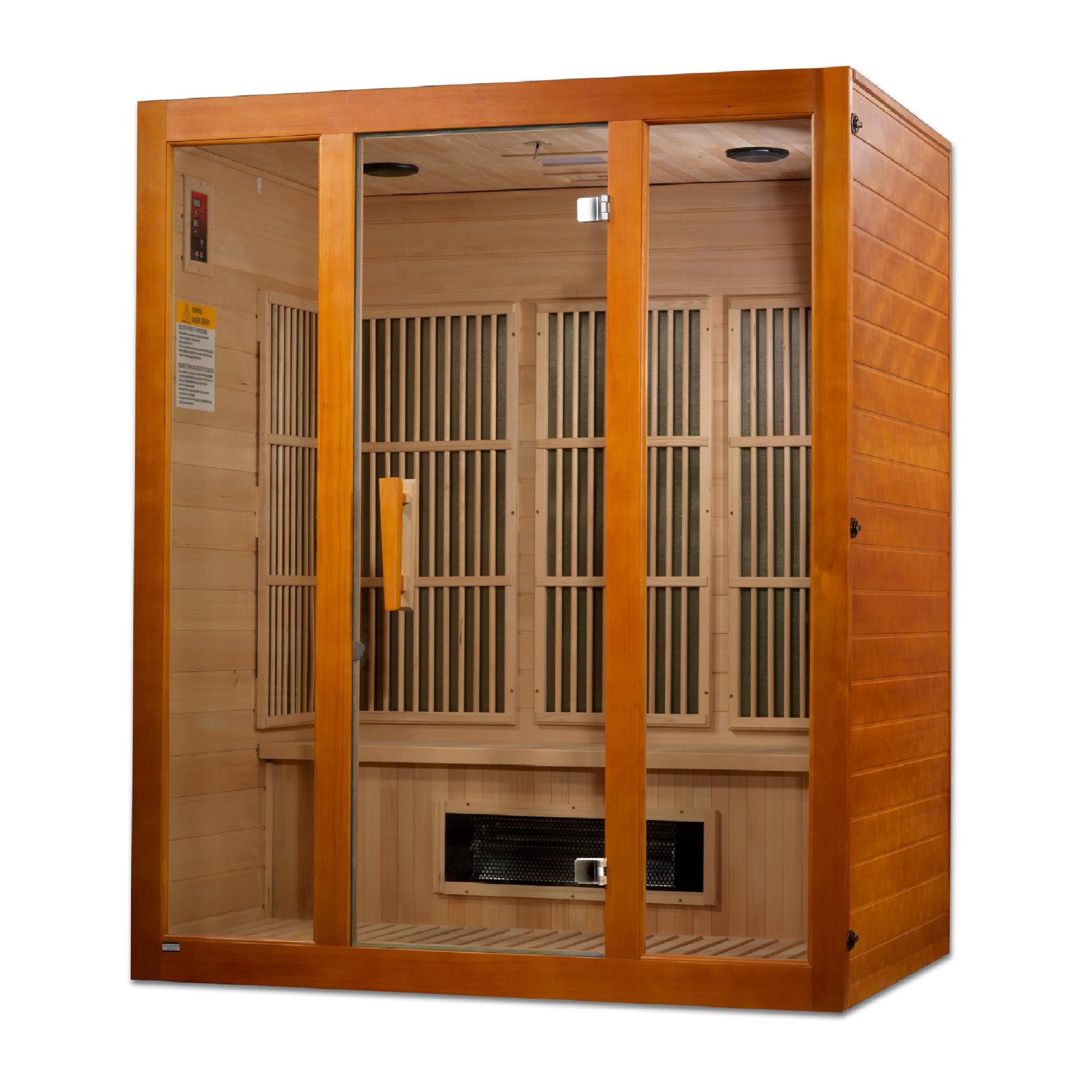 Maxxus Alpine Dual Tech 3-Person Low EMF FAR Infrared Sauna