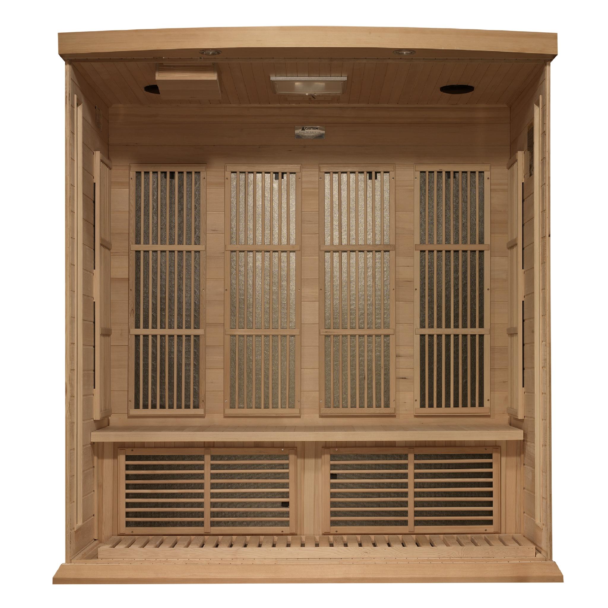 Maxxus 4-Person Corner Near Zero EMF FAR Infrared Sauna