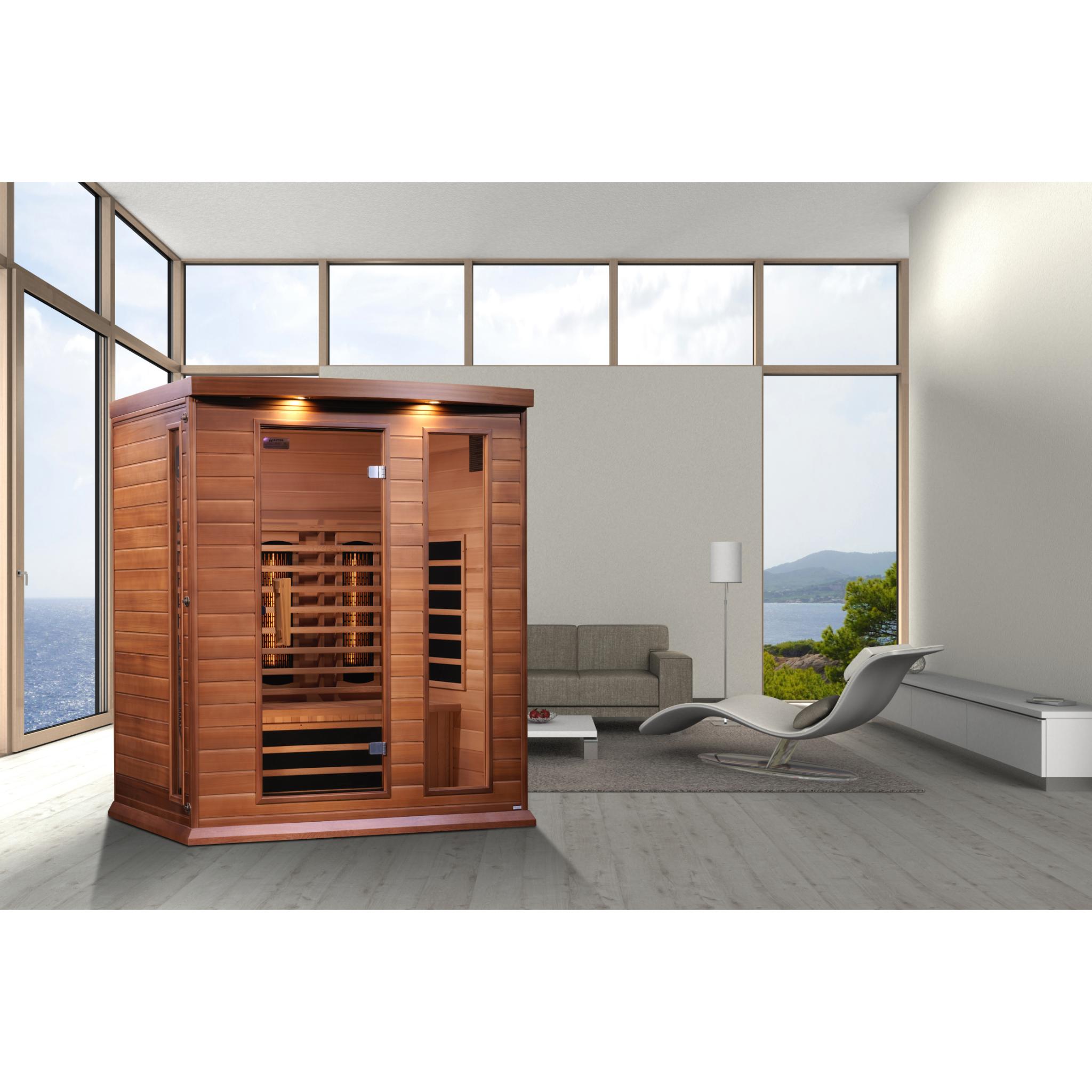 Maxxus 3-Person Full Spectrum Near Zero EMF FAR Infrared Sauna