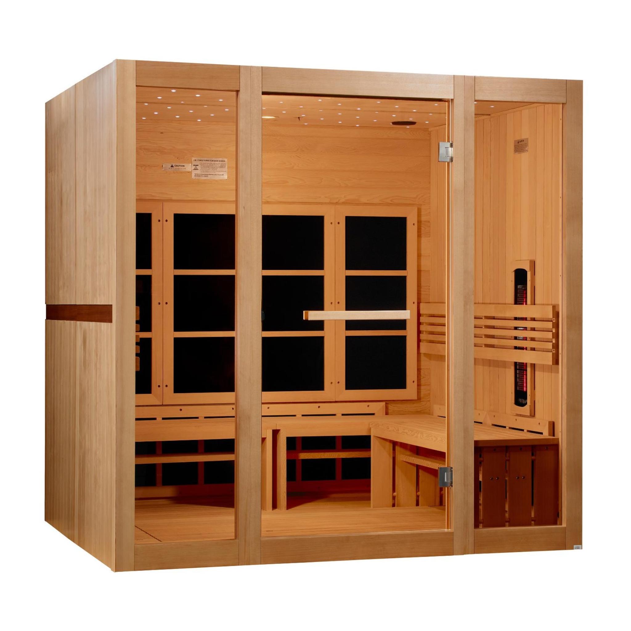Golden Designs | 8-person | Infrared Sauna | Full Spectrum Near Zero EMF FAR | New 2026 Model