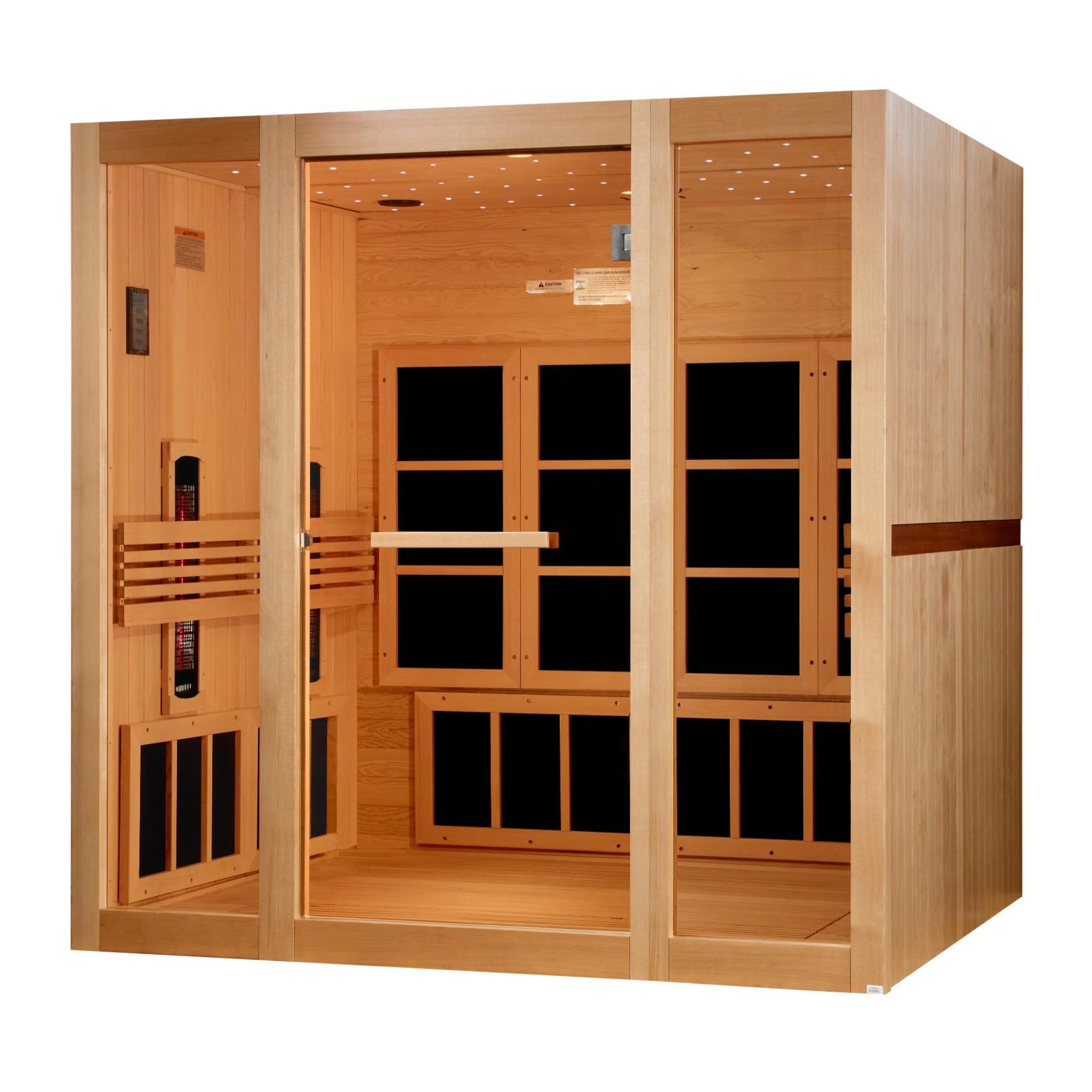 Golden Designs | 8-person | Infrared Sauna | Full Spectrum Near Zero EMF FAR | New 2026 Model