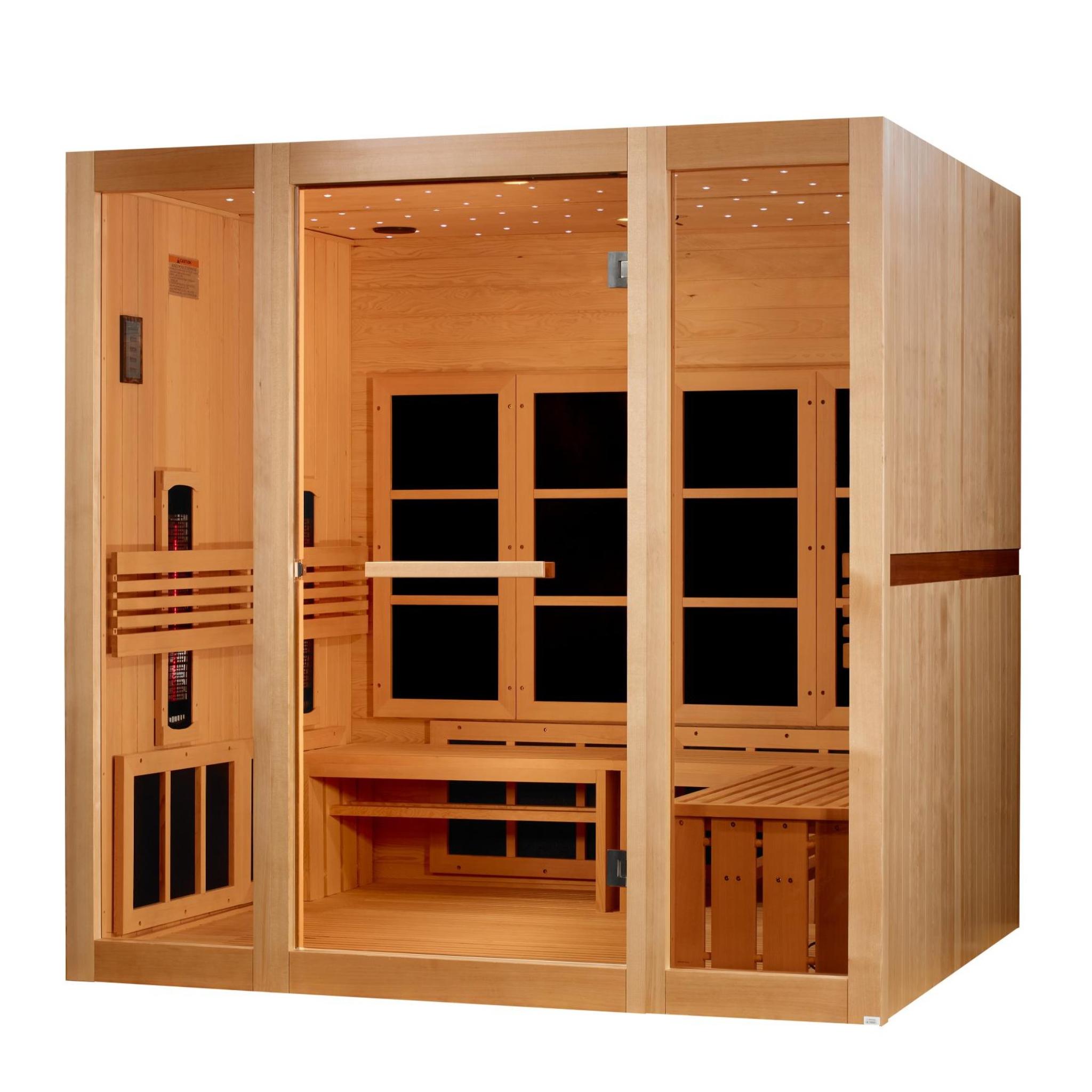 Golden Designs | 8-person | Infrared Sauna | Full Spectrum Near Zero EMF FAR | New 2026 Model
